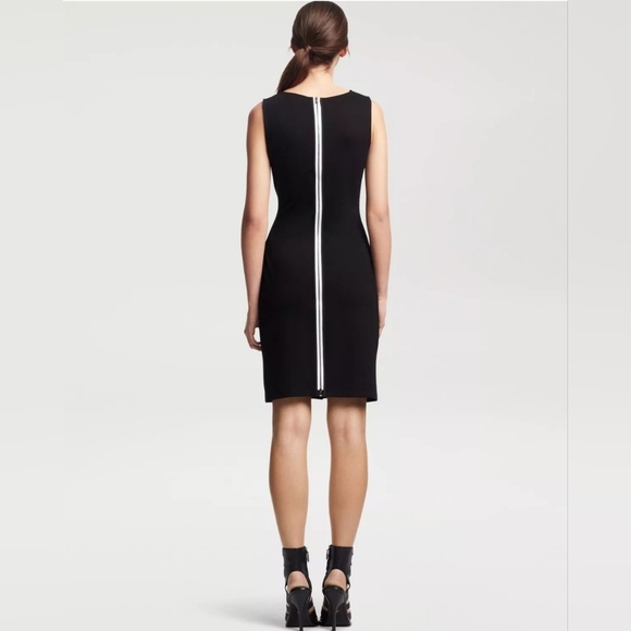 KENNETH COLE Black Sheath Dress Size 6 - Picture 2 of 9
